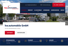 Tablet Screenshot of kwautomobile.de